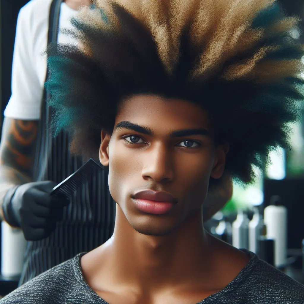 Diseño de color Hombre Cabello Medio